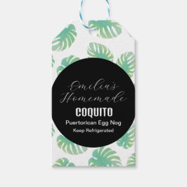 Coquito Recipe Drink Coconut Egg Nog Monstera Cadeaulabel