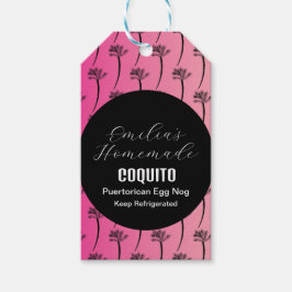 Coquito Recipe Drink Coconut Egg Nog Palm Pink Cadeaulabel