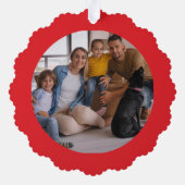 Coquito Season Custom Photo Text Ornament Kaart (Achterkant)