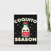 Coquito Season - Puerto Rican Coquito Christmas  Kaart (Voorkant)