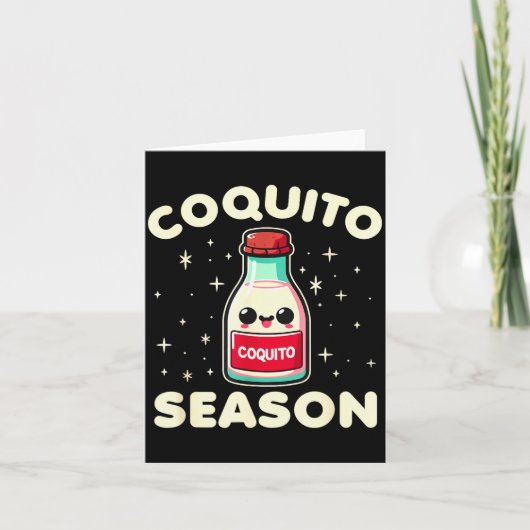 Coquito Season - Puerto Rican Coquito Christmas  Kaart (Voorkant)
