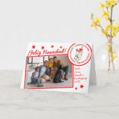 Coquito Seizoen Aangepaste foto tekst Kaart (Gele Bloem)