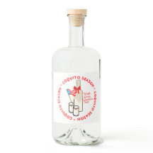 Coquito Seizoen Flessenlabels voor Drank met Aange