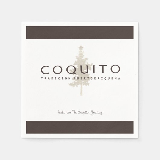 Coquito Tradicion Puertorriquena Adverteren Servet (Voorkant)