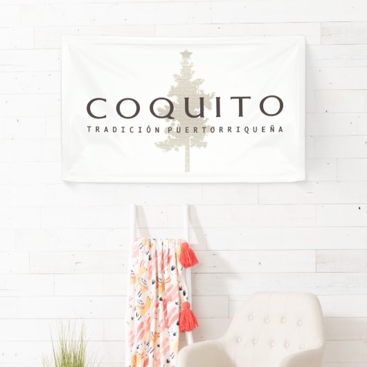 Coquito Tradicion Puertorriquena Advertise Spandoek (Insitu)