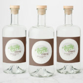 Coquito Vegan Coconut Beverage Classic Round Stick Likeurfles Etiket (Flessen)