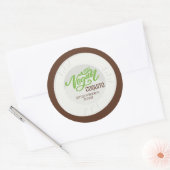 Coquito Vegan Coconut Beverage Ronde Sticker (Envelop)