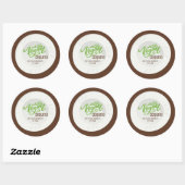 Coquito Vegan Coconut Beverage Ronde Sticker (Vel)