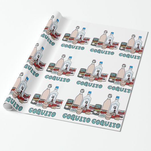 COQUITO WRAPPING PAPER CADEAUPAPIER (Uitgerold)