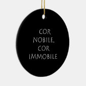 Cor nobile cor immobile keramisch ornament (Rechts)