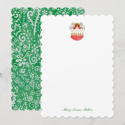 Cora Angel Note Kaart (Voorkant / Achterkant)