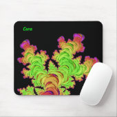 CORA gepersonaliseerd fractaal ontwerp ~ Ocean Bea Muismat (Met muis)