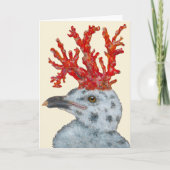 Cora the gull chick card kaart (Voorkant)