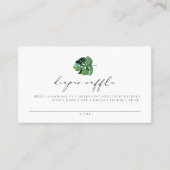 CORA Tropical Beach Baby shower Diaper Raffle Kaar Plaatskaartje (Voorkant)