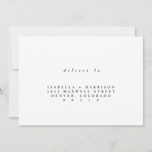 CORA Tropical Beach Leaf RSVP Save The Date (Achterkant)