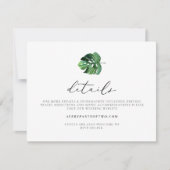 CORA Tropical Beach Palm Leaf Details Insert Kaart (Voorkant)