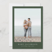 CORA Tropical Palm Aloha Baby Baby shower Kaart (Achterkant)