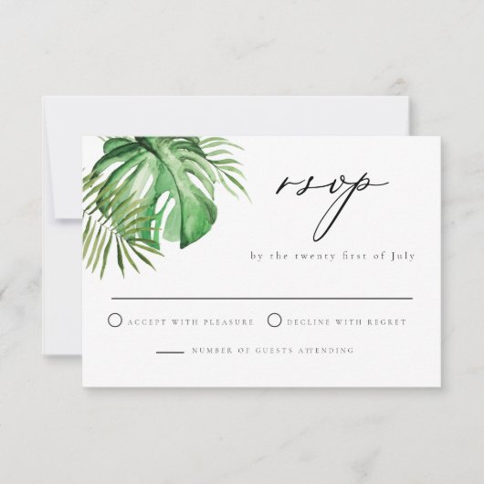 CORA Tropical Palm schapsverlof strandwonden Kaart (Voorkant)