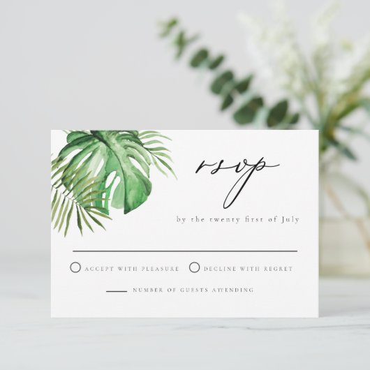 CORA Tropical Palm schapsverlof strandwonden Kaart (Staand voorkant)