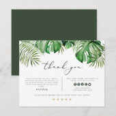 CORA tropisch strand palm klein bedrijf bedankt Kaart (Voorkant / Achterkant)