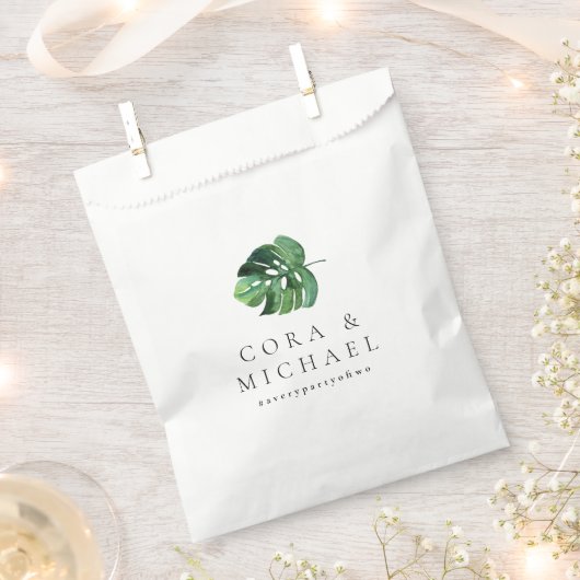 CORA tropisch strand palmblad bestemming bruiloft Bedankzakje (Geknipt)