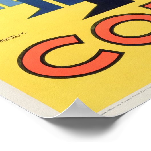 Cora Vermouth Torino -  Adverteren Poster (Hoek)