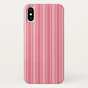 Coraalroze snoepjes strepen Case-Mate iPhone case