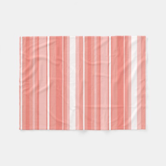 Coraalstrepen Fleece Deken (Voorkant (Horizontaal))