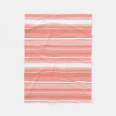 Coraalstrepen Fleece Deken (Voorkant)