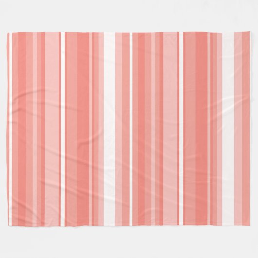 Coraalstrepen Fleece Deken (Voorkant (Horizontaal))
