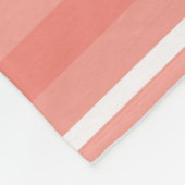 Coraalstrepen Fleece Deken (Hoek)