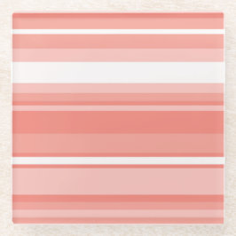 Coraalstrepen Glazen Onderzetter