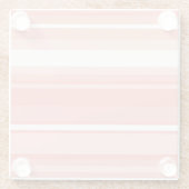 Coraalstrepen Glazen Onderzetter (Achterkant)