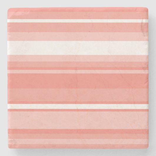 Coraalstrepen Stenen Onderzetter (Voorkant)