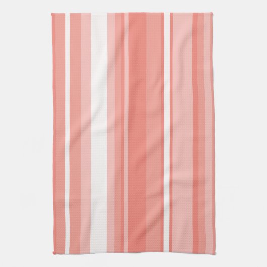 Coraalstrepen Theedoek (Verticaal)