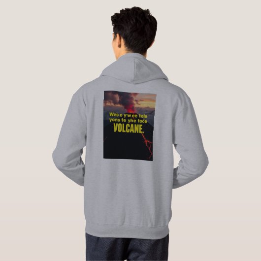 “Coração em Chamas” Hoodie (Achterkant volledig)