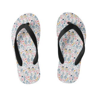 Corações em Aquarela Kinder Teenslippers