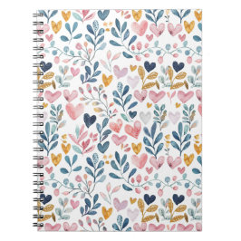 Corações em aquarela notitieboek