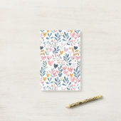 Corações em Aquarela Post-it® Notes (Op bureau)