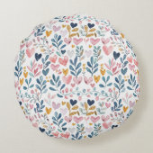 Corações em aquarela rond kussen (Achterkant)