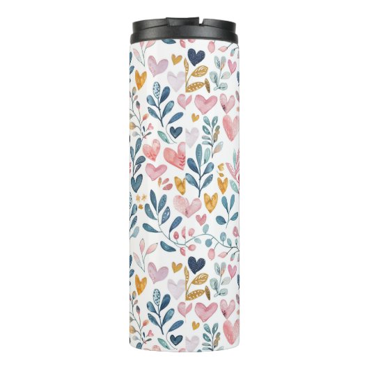 Corações em aquarela thermosbeker (Achterkant)