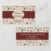 CORAÇÕES VISITEKAARTJE (Voorkant / Achterkant)