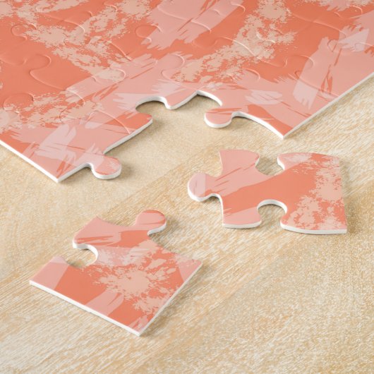 Coral Abstract onmogelijk Legpuzzel (Zijkant)