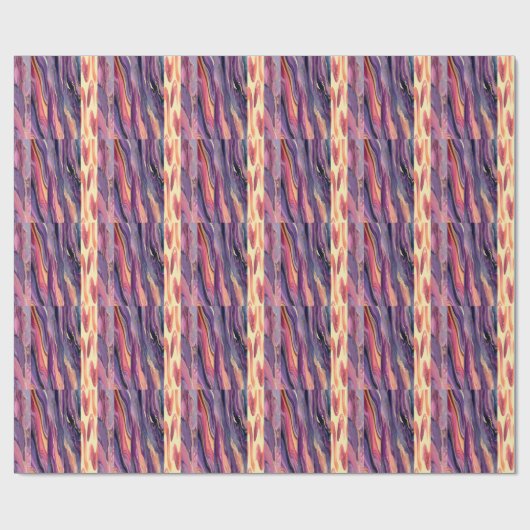 coral and violet pattern cadeaupapier (Vlak)