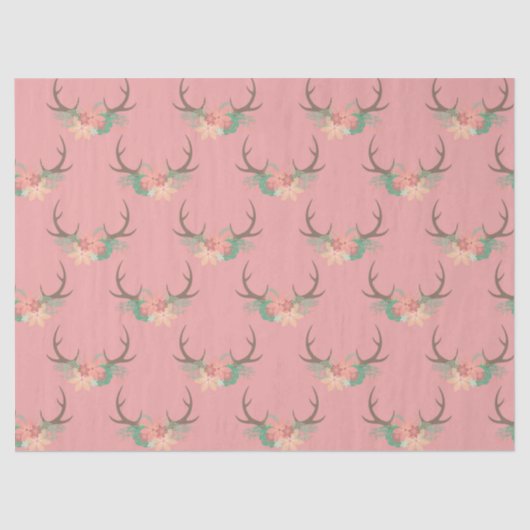 Coral Antlers en de loskoppeling van bloemen Tissuepapier (Voorkant)