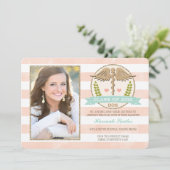 Coral Aqua Dental School Afstuderen Aankondiging (Staand voorkant)