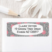 Coral Atomic Pinwheels Etiket (Insitu)