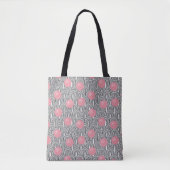 Coral Atomic Pinwheels Tote Bag (Voorkant)