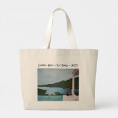 Coral Bay St. John USVI Grote Tote Bag (Achterkant)