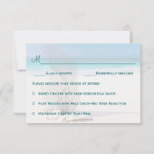 Coral Beach Destination Wedding RSVP Kaartje (Achterkant)